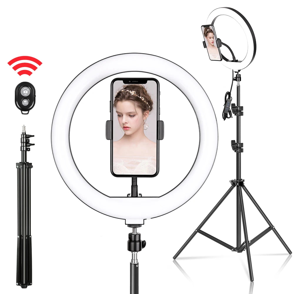 10inch/26cm Ring Light Video Selfie Desktop LED Lamp